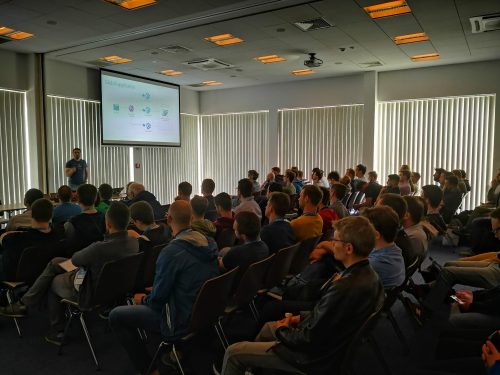 Intresserad publik på Cloud DeveloperDays 2019